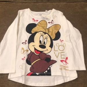 Minnie Mouse and butterflies long sleeve shirt.